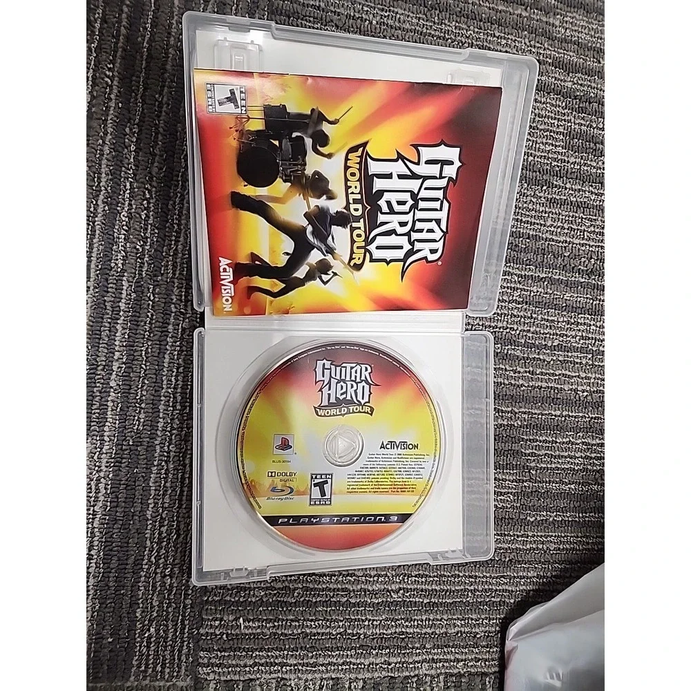 Guitar Hero World Tour (Sony PlayStation 3, 2008) No Manual‎ Game Disc PS3